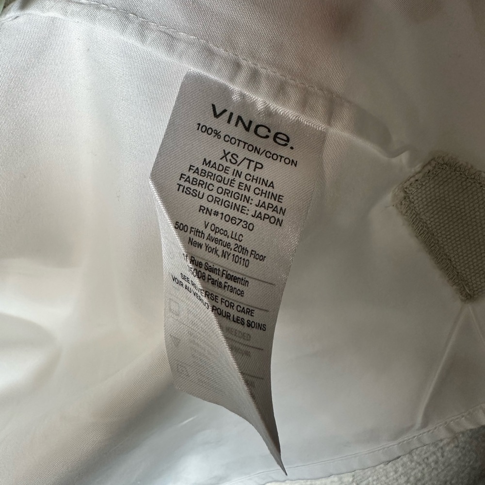 Vince Canvas Tape Cotton Button-Front Shirt - Picture 7 of 7